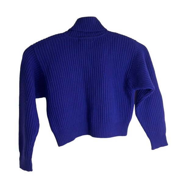 Jones New York Large Purple Knit Chunky Turtleneck Sweater 36a - Picture 2 of 8